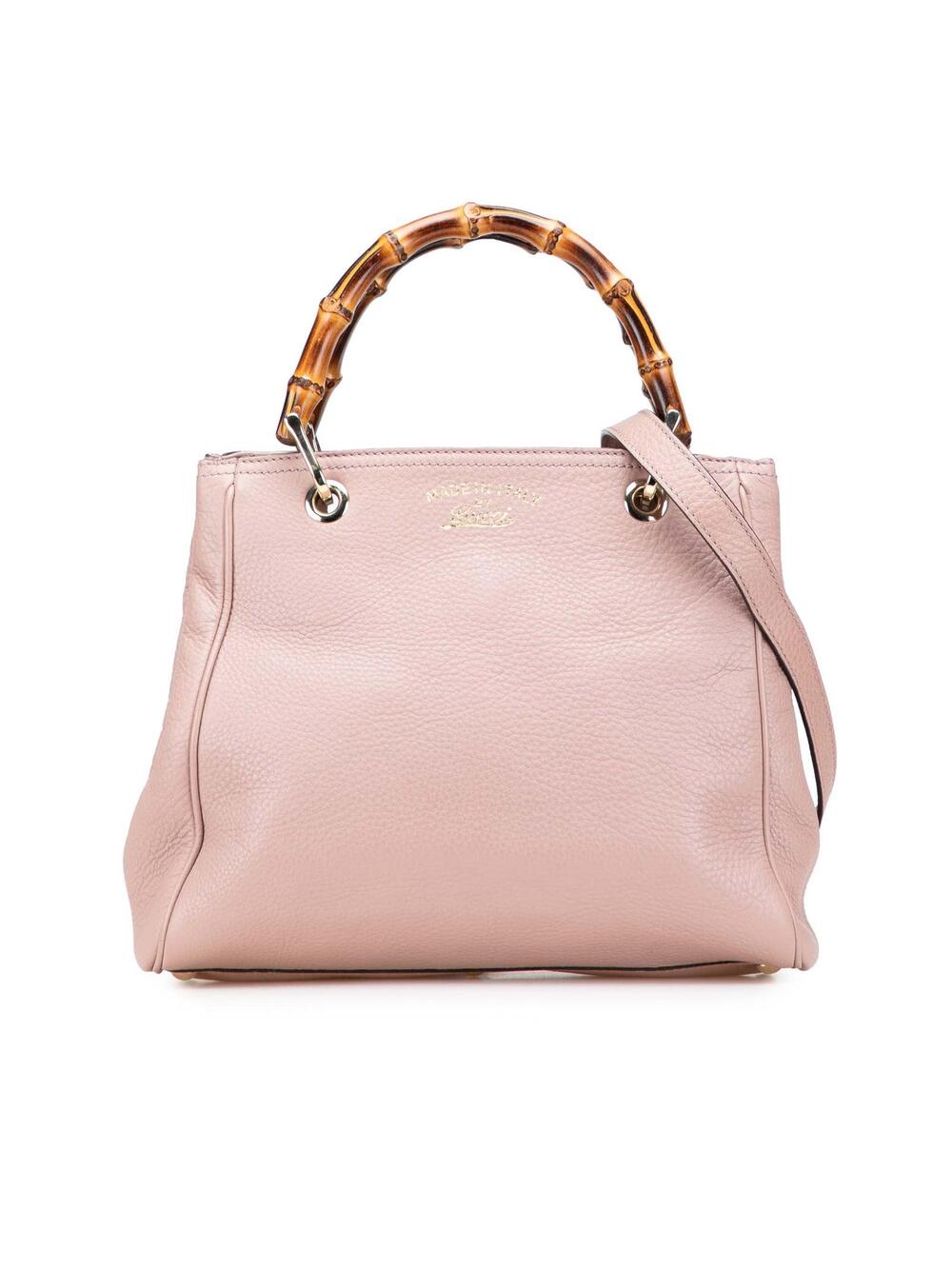 Gucci Small Calfskin Bamboo Shopper #315968G48B